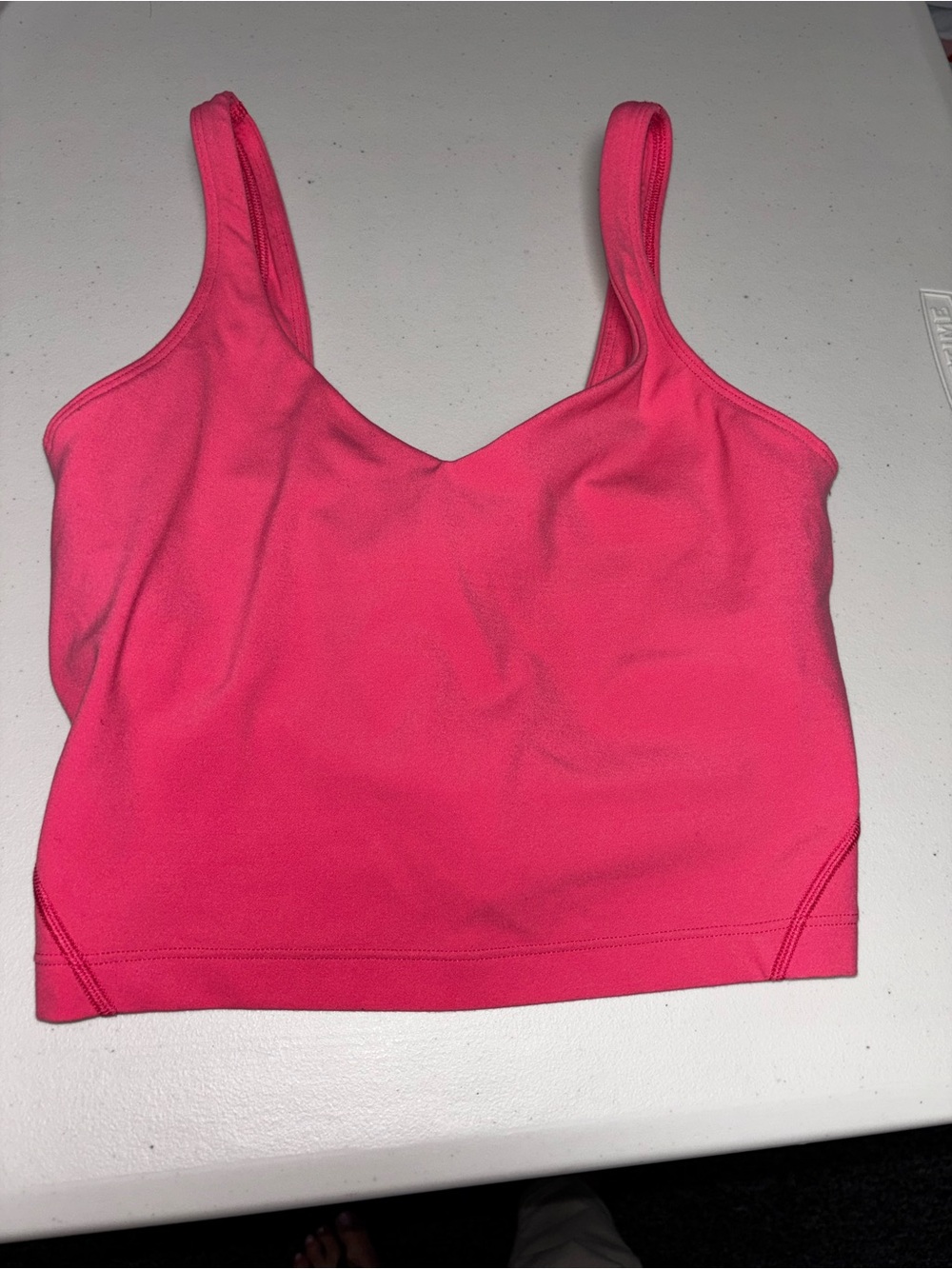 lululemon athletica Pink Supportive Crop Sports Bra